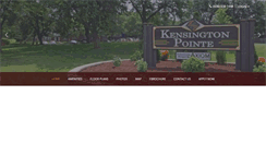 Desktop Screenshot of kensingtonpointe-apts.com